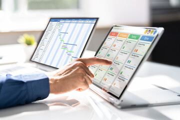 Poster - kanban schedule management