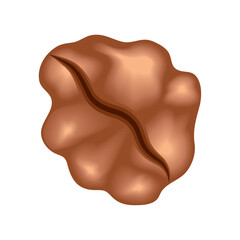 Wall Mural - walnut isolated icon