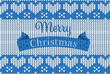Knitting Christmas vector background merry christmas