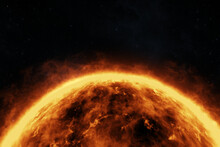Composite Image Of Sun In Space