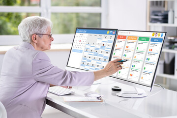 Poster - Calendar And Schedule List Chart