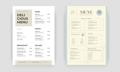 restaurant menu template. social media marketing web banner template design. healthy food business o