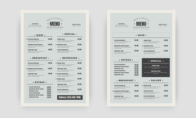 restaurant menu template. social media marketing web banner template design. healthy food business o
