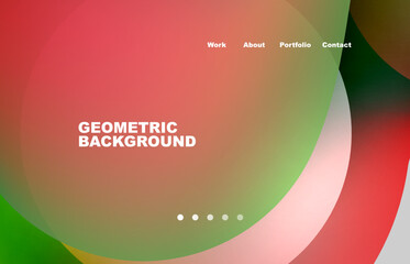 Abstract liquid background for your landing page design. Web page for website or mobile app wallpaper