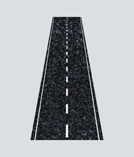 Asphalt Road Pitch Texture Illustration With A Realistic Highway Vector.