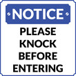 Please Knock Before Entering Polite Notice