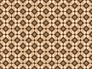 Sticker - batik pattern traditional indonesia motif java culture backdrop background wallpaper geometry color seamless template paper fashion creative vintage design texture fabric artistic asian shape ethnic