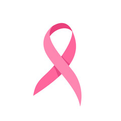 crossed pink ribbon symbol of world cancer day