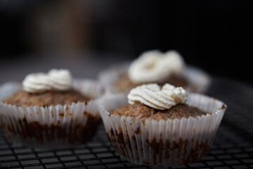 Wall Mural - homemade rye cupcake