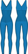 Women postpartum compression unitard, sleeveless full Bodysuit Dance Costume Spandex active wear design flat sketch fashion Illustration, Full Body Leotard for suitable for girls and Ladies.