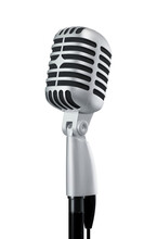 Vintage Microphone Isolated PNG Clipart Cut Out On Transparent Background