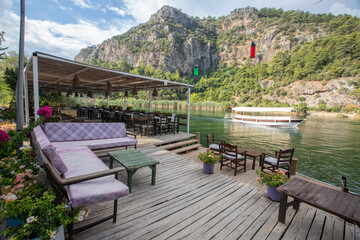 Best touristic destination of Turkey. River of Dalyan Village