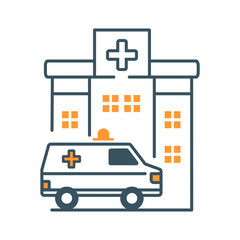 Wall Mural - Hospital Icon Vector