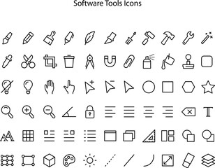 Aufkleber - design software tools icon isolated on white background from web design collection. design tools icon trendy and modern design tools symbol for logo, web, app, UI.