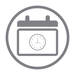 Sticker - Clock, schedule, time management, timetable icon