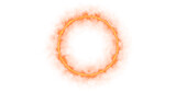 Fototapeta  - footage solar fire portal ring, circle on alpha channel and black background. Abstract yellow orange particle portal. rotation of the ring, the glow in a circle. Motion graphics.