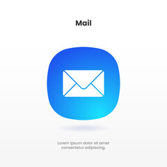 Fototapete - 3d isolated vector elements. Minimal modern message, chat, speak, dialog, chatting icon emblem symbol. 3d blue messaging chatting icon. Mobile app icons. Device UI UX mockup.