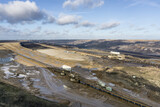 Fototapeta  - panorama of opencast mine in germany, garzweiler