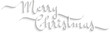© treenabeena - MERRY CHRISTMAS white brush calligraphy banner with drop shadow on transparent background