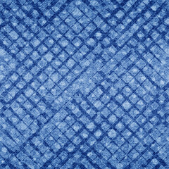 Poster - Denim seamless pattern. Repeated jeans background. Blue shibori texture. Repeating abstract printed. Modern vintage printing. Repeat design for prints. Denim faded material. Vector illustration