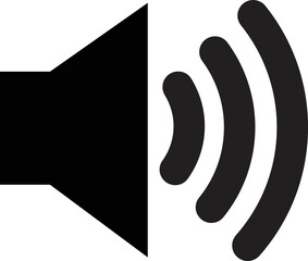 Poster - Speaker icon vector . Audio speaker volume or music speaker volume icon