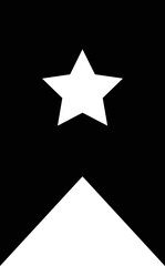 Poster - favorite icon with white star . bookmark icon vector , eps10 .