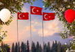 Turkish Flag, Turkey and Turkish Flag Background Design