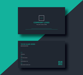 Wall Mural - Business card design template, Clean professional business card template, visiting card, business card template.