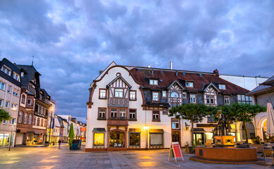 Poster - Traditional houses in Bad Homburg vor der Hohe near Frankfurt in Germany