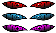 Set Of Colorful Fish For Comic Or Your People Picture