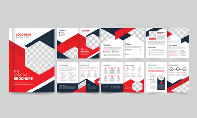 Wall Mural - Corporate business presentation backgrounds design template and page layout design for brochure, book, magazine, annual report and company profile, graphic elements design concept For Business.