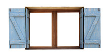 Old Wood Window Frame On Transparent Background Png File