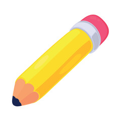 Sticker - school pencil icon