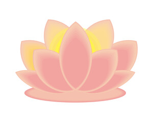 Canvas Print - flower lotus light