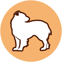 Sticker - illustration of a dog