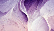 Abstract Luxury Purple Marble Background. Digital Art Marbling Texture. Beautiful Abstract Painting For Design
