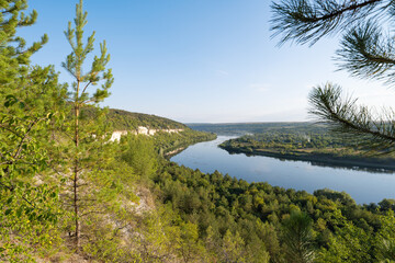 Poster - landscape of the Dniester river on the Moldovan-Ukrainian border