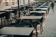 Street cafe tables