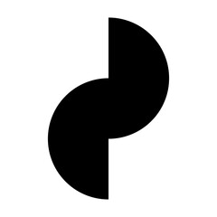 Poster - abstract futuristic trendy geometric in black shape design. creative contemporary for design element decoration.