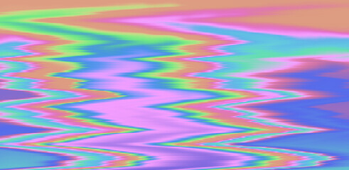 Aufkleber - Glitched and distorted background with pixel sorting effect. Analog TV or computer screen.