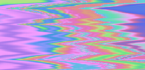 Aufkleber - Glitched and distorted background with pixel sorting effect. Analog TV or computer screen.