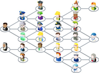 People network graphic