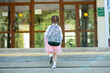 © Natalya Temnaya - First day at school. A little school girl in first grade. Pupil of primary school. Back to school.