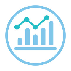 Canvas Print - Analytics, pie chart, report, statistics icon