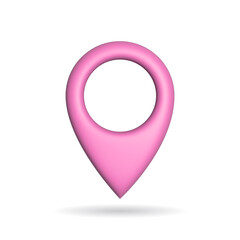 Poster - 3d rendering gps sign icon. Illustration with shadow isolated on white.