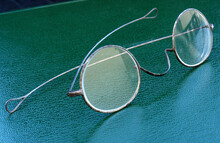 Close Up Picture Of Vintage Xix Century Glasses