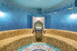 Colorful mosaic interior of the Turkish steam bath - hamam.