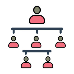 Poster - Business hierarchy icon
