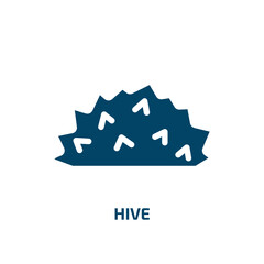 Poster - hive vector icon. hive, bee, nature filled icons from flat wildlife concept. Isolated black glyph icon, vector illustration symbol element for web design and mobile apps