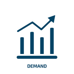Poster - demand vector icon. demand, business, information filled icons from flat marketing concept. Isolated black glyph icon, vector illustration symbol element for web design and mobile apps